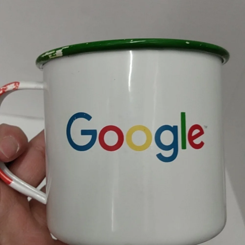 Google Enamel Graniteware Mug